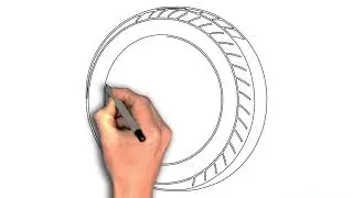 How to draw Car Wheel Close‑Up