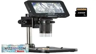 VEVOR Digital Microscope 4.3 IPS Screen 50X 1000X Magnification 1080P Photo Video Coin