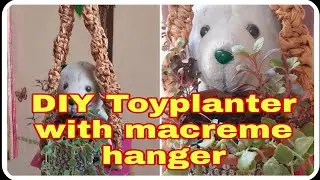 How to reuse old soft toys/DIY Toy planter/waste material/toys craft