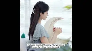 Introducing the Hluru Celestial Moon Lyre Harp Luna Crescent, the perfect gift