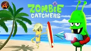 CATCH ALL ZOMBIES on the BEACH | ZOMBIE CATCHERS | Gameplay