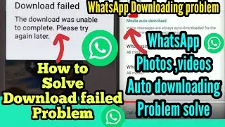 How to stop automatic download on WhatsApp tamil | WhatsApp photos download failed solve | Errorinfo