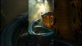 🐍 &ldquo;Battle of Titans; Anaconda vs King Cobra &ndash; Amazon Hills Showdown&rdquo;#snake #shorts #shortsfeed