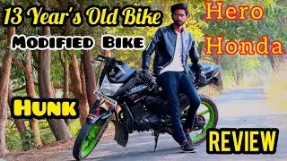 13 Year's Old Hero Honda Hunk Modified Bike Review || Rj Blogs || #bike #herohonda #modifiedbikes
