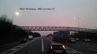 A drive from Leeds to Hartshead Moor Services n the M62