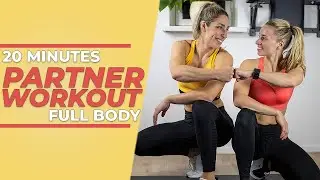 20 Minute Full Body Partner Workout [ No Equipment HIIT at Home ]