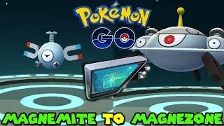 Evolving MAGNEMITE TO MAGNEZONE IN POKEMON GO - MAGNETIC LURE EVOLUTION
