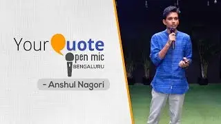 'Darwaza' & 'Alvida' by Anshul Nagori | Urdu Ghazal & Shayari | YQ - Bengaluru (Open Mic 1)