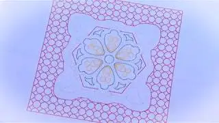 [BrotherSupportSewing] Creating a quilt with the Stippling pattern around the embroidery pattern