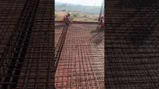 How top mesh of SLAB is binding done | #slab #civilengineering #buildingconstruction  #construction