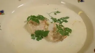 Crème van venkel met Sint Jacobsmosselen