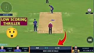 Low Scoring Thriller vs Crown Rank Opponent 😱 | Hard Pitch | Real Cricket 24