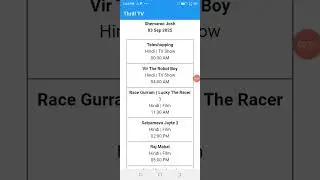 Shemaroo josh schedule