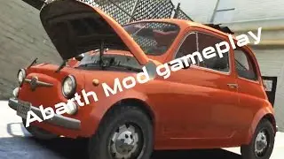 GTA 4 Abarth car mod gameplay preview HD stunts/free drive (links in description)