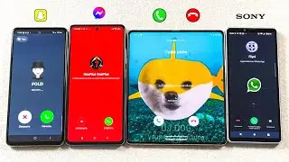 Samsung А53 + Z Fold 5 + POCO X5P + Sony Xperia 10V Snapchat + FM + WhatsApp + Incoming Call