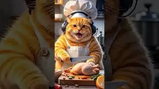 Moti Billi Bana Rahi Hai Murgi&ndash;Funny Cat Cooking Video |  #shorts #youtubeshorts #ytshorts