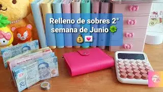 Relleno  de sobres 2°semana de Junio $1900🍀☺️💰💌 #sistemadesobres