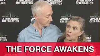 Star Wars The Force Awakens Interview - Carrie Fisher & Anthony Daniels