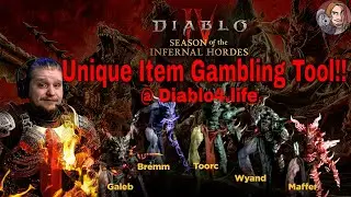Diablo 4 S5 - Unique Gambling Tool! (Build Updates & More!)