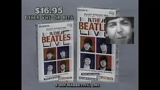 1996 The Beatles Live video TV commercial Beta or VHS