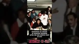 MUHAMMAD ALI SWEARS AND THREATENS REPORTER 🤬