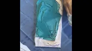 How to do fabric art on canvas (Time Lapse)