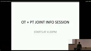 OT/PT Info Session - November 2014
