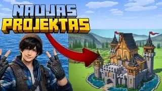 Naujas Didžiulis Projektas Apleistoje Saloje Su Draugais❄️|  |🎥Gyvai | Minecraft |