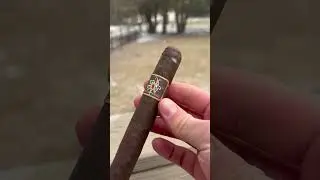 Enjoying a Diesel Vintage Maduro in the snow. It&rsquo;s a banger. #cigar #coffee #asmr #shorts