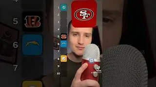 Blind Ranking NFL Football Teams ( ASMR ) #shorts #asmr #nfl