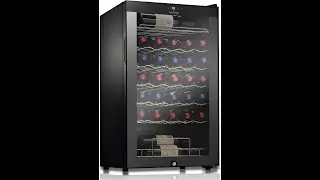 NutriChef 34-Bottle Wine Fridge Review - Pros & Cons - NutriChef PKCWC340