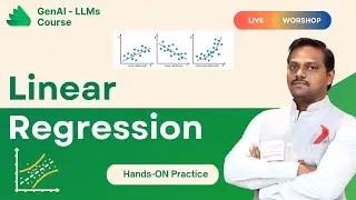 GenAI & LLMs | Video 2 | Part 1 | Linear regression | Venkat Reddy AI Classes