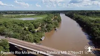 Passeio Rio Miranda e Rio Salobra - Miranda MS Inscreva-se no canal. #pantanal #drone #djimini2