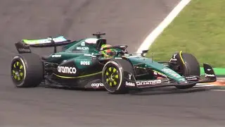 Cian Shields Testing an Aston Martin AMR23 at Monza Circuit- First F1 Test for the Scottish!!!