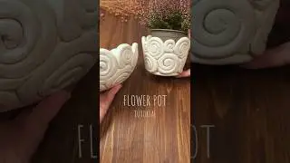 DIY Flower Pot from Air-Dry Clay Mini Tutorial | Easy & Stylish #ClayFlowerPot