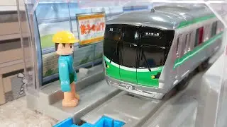 プラレール 電車 子供向け 東京メトロ千代田線16000系をたくさん連結させて遊びました エコーくらぶ echoechoclub