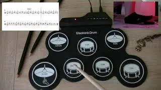Don't Start Now | Dua Lipa - Electronic Drum pad cover with Tomplay (Beginner)