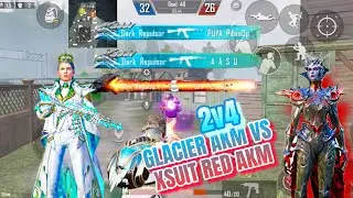 MUST WATCH ‼️2V4‼️ STAR SEA AKM BIZON VS AGGRESSIVE XSUIT RED AKM PLAYER🤣