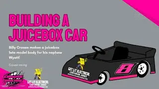 Building the body on the juice box car!