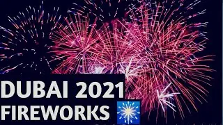 FIREWORKS IN DUBAI 2021 | HAPPY NEW YEAR 2021 |ITHATHA AND ME 👫