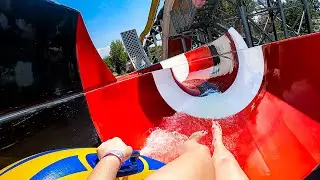 Pontoon Water Slide at Rukkel-t&oacute; Waterpark