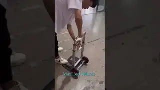 Heavy duty aluminum foldable luggage hand trolley truck max load 80kgs