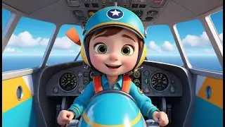 Jet Plane Adventure Song | Fly High & Learn with Me! | Airplane Travel Rhyme for Kids