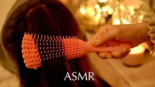 【ASMR】Calm and Cozy ASMR Hair Brushing Sounds😇 Tingle Bliss Five Brushes🌟 No Talking