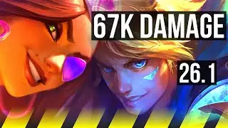 SAMIRA & Janna vs EZREAL & Bard (ADC) | 67K damage | EUW Master | 26.1