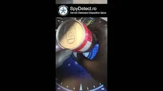 😱 Inedit: Detectare Cameră spion ascunsă &icirc;ntr-o doză de suc | SpyDetect.ro #detectaremicrofoane