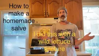How to make a homemade salve ( with a wild lettuce tincture)