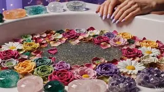 AI ASMR】12 Month Glass Bath Bomb 🛀✨ When You Want to Clear Your Mind 💭｜Everyday Sounds ASMR