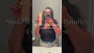 Organique Shake n Go Glossy Bundles Review #quickweave #hairreview #beautysupplyhair