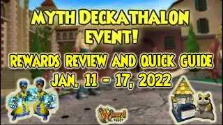 Wizard101: MYTH DECKATHALON Event Rewards Review and Quick Guide - Jan 11 - 17, 2022